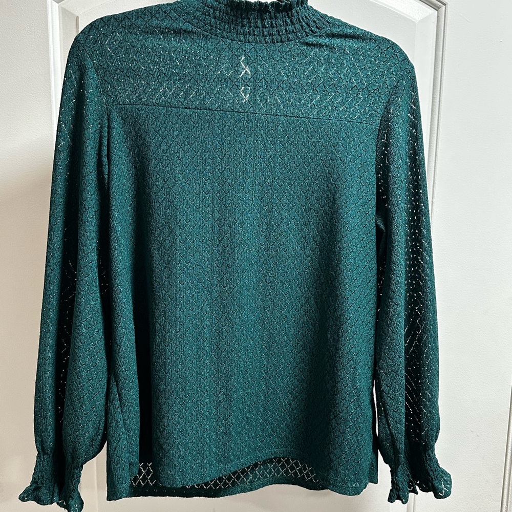 Adrianna Papell Teal Blouse